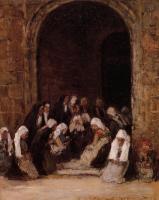 Boudin, Eugene - Leaving Mass in Brittany